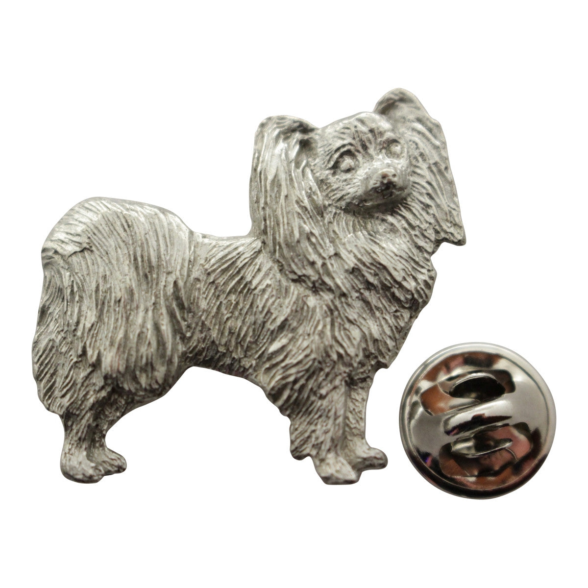 Papillion Pin ~ Antiqued Pewter ~ Lapel Pin ~ Sarah's Treats & Treasures
